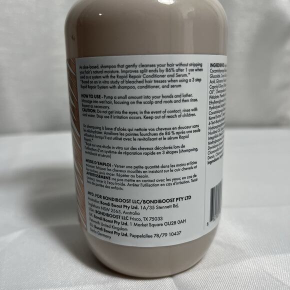 Bondi Boost Rapid Repair‎ Hair Shampoo New Sealed 300ml 10oz - Picture 2 of 5
